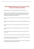 SAFe POPM Exam Questions with 100&percnt; Correct Answers &vert; &NewLine;Latest Version 2026 &vert; Expert Verified