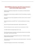 SAFe POPM Exam Questions with 100&percnt; Correct Answers &vert; &NewLine;Latest Version 2026 &vert; Expert Verified