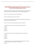 SAFe POPM Exam Questions with 100&percnt; Correct Answers &vert; &NewLine;Latest Version 2026 &vert; Expert Verified