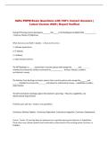 SAFe POPM Exam Questions with 100&percnt; Correct Answers &vert; &NewLine;Latest Version 2026 &vert; Expert Verified