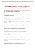 SAFe POPM Exam Questions with 100&percnt; Correct Answers &vert; &NewLine;Latest Version 2026 &vert; Expert Verified