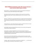 SAFe POPM Exam Questions with 100&percnt; Correct Answers &vert; &NewLine;Latest Version 2026 &vert; Expert Verified