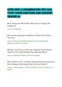 LETRS UNIT 5 8 EXAMINATION TEST 2026 &NewLine;STUDY GUIDE QUESTIONS AND ANSWERS &NewLine;GRADED A&plus; 