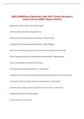 SAFe POPM Exam Questions with 100&percnt; Correct Answers &vert; &NewLine;Latest Version 2026 &vert; Expert Verified