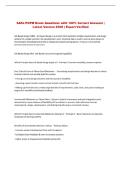 SAFe POPM Exam Questions with 100&percnt; Correct Answers &vert; &NewLine;Latest Version 2026 &vert; Expert Verified