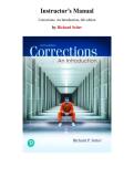 Instructor&rsquo;s Manual for Corrections&colon; An Introduction 6th Edition by Richard Seiter&comma; Chapter 1-16 &vert; All Chapters
