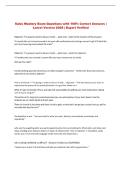 Sales Mastery  Exam Questions with 100&percnt; Correct Answers &vert; &NewLine;Latest Version 2026 &vert; Expert Verified