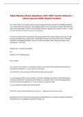 Sales Mastery  Exam Questions with 100&percnt; Correct Answers &vert; &NewLine;Latest Version 2026 &vert; Expert Verified