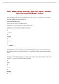 Sales Mastery  Exam Questions with 100&percnt; Correct Answers &vert; &NewLine;Latest Version 2026 &vert; Expert Verified