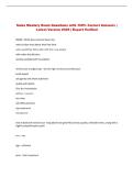 Sales Mastery  Exam Questions with 100&percnt; Correct Answers &vert; &NewLine;Latest Version 2026 &vert; Expert Verified