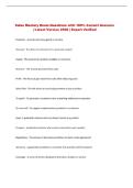 Sales Mastery  Exam Questions with 100&percnt; Correct Answers &vert; &NewLine;Latest Version 2026 &vert; Expert Verified