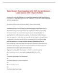 Sales Mastery  Exam Questions with 100&percnt; Correct Answers &vert; &NewLine;Latest Version 2026 &vert; Expert Verified