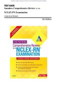 Test Bank - Saunders Comprehensive Review for the NCLEX PN Examination 5th Edition &lpar;Linda Anne Silvestri&rpar; Chapter 1-70 &vert; All Chapters with Answers and Rationales 