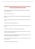 Sales Mastery  Exam Questions with 100&percnt; Correct Answers &vert; &NewLine;Latest Version 2026 &vert; Expert Verified