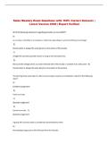 Sales Mastery  Exam Questions with 100&percnt; Correct Answers &vert; &NewLine;Latest Version 2026 &vert; Expert Verified