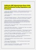 California ARF Administrator Exam 2026&colon;&NewLine;Adult Residential Facility Regulations and&NewLine;Procedures