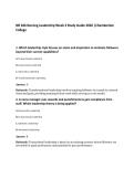 NR 446 Nursing Leadership Week 2 Study Guide 2026 &vert;Chamberlain&NewLine;College