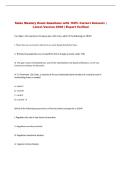 Sales Mastery  Exam Questions with 100&percnt; Correct Answers &vert; &NewLine;Latest Version 2026 &vert; Expert Verified
