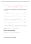 Sales Mastery  Exam Questions with 100&percnt; Correct Answers &vert; &NewLine;Latest Version 2026 &vert; Expert Verified