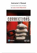 Instructor&rsquo;s Manual for Corrections &lpar;Justice Series&rpar;&comma; 3rd edition by Leanne Alarid&comma; Philip Reichel&comma; Chapter 1-14 &vert; All Chapters