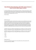 Sales Mastery  Exam Questions with 100&percnt; Correct Answers &vert; &NewLine;Latest Version 2026 &vert; Expert Verified