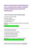 &NewLine;BRIDGE COATINGS INSPECTOR PROGRAM
