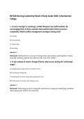 NR 446 Nursing Leadership Week 4 Study Guide 2026 &vert;Chamberlain&NewLine;College