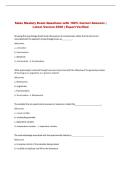 Sales Mastery  Exam Questions with 100&percnt; Correct Answers &vert; &NewLine;Latest Version 2026 &vert; Expert Verified