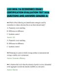 LSUS MHA 710 ECONOMICS EXAM 1 &NewLine;CERTIFICATION EVALUATION TEST 2026 &NewLine;QUESTIONS AND ANSWERS GRADED A&plus; 