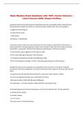 Sales Mastery  Exam Questions with 100&percnt; Correct Answers &vert; &NewLine;Latest Version 2026 &vert; Expert Verified