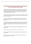 Sales Mastery  Exam Questions with 100&percnt; Correct Answers &vert; &NewLine;Latest Version 2026 &vert; Expert Verified