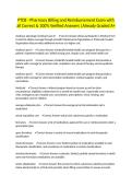 PTCB - Pharmacy Billing and Reimbursement Exam with all Correct & 100&percnt; Verified Answers &vert;Already Graded A&plus;