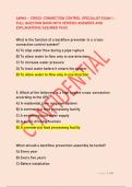 AWWA &ndash; CROSS-CONNECTION CONTROL SPECIALIST EXAM 1 &ndash;&NewLine;FULL QUESTION BANK WITH VERIFIED ANSWERS AND &NewLine;EXPLANATIONS ASSURED PASS