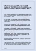 WGU PATHO D236  EXAM WITH 100&percnt; &NewLine;CORRECT ANSWERS 2025&sol;2026 GRADED A&plus;