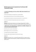 NR 452 Capstone Course Comprehensive Final Review 2026&NewLine;&vert;Chamberlain College