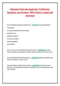 Nebraska Pesticide Applicator Certification Ultimate Bundle 2026 &vert; Full Prep&comma; Practice Exams & Rationales Included
