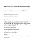 NR 452 Capstone Course Exam 1 Practice 2026 &vert;Chamberlain College