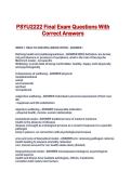 PSYU2222 Final Exam Questions With Correct Answers