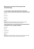 NR 452 Capstone Course Week 2 Practice Questions 2026&NewLine;&vert;Chamberlain College