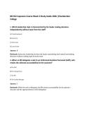 NR 452 Capstone Course Week 3 Study Guide 2026 &vert;Chamberlain&NewLine;College