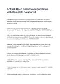 API 570 Open Book Exam Questions with Complete Solutions