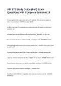 API 570 Study Guide &lpar;Full&rpar; Exam Questions with Complete Solutions