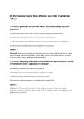 NR 452 Capstone Course Week 4 Practice Quiz 2026 &vert;Chamberlain&NewLine;College