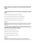 NR 452 Capstone Course Week 5 Practice Quiz 2026 &vert;Chamberlain&NewLine;College