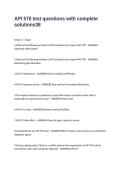 API 570 test questions with complete solutions
