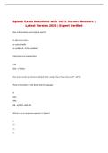 Splunk   Exam &vert; Questions with 100&percnt; Correct Answers &vert; Latest Version 2026 &vert; Expert Verified 