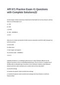 API 571 Practice Exam -1 Questions with Complete Solutions