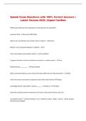 Splunk   Exam &vert; Questions with 100&percnt; Correct Answers &vert; Latest Version 2026 &vert; Expert Verified 