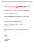 Splunk   Exam &vert; Questions with 100&percnt; Correct Answers &vert; Latest Version 2026 &vert; Expert Verified 