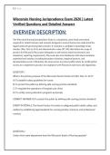 Wisconsin &lpar;WI&rpar; Nursing Jurisprudence Exam 2026 &vert; Latest Verified Questions and Detailed Answers  